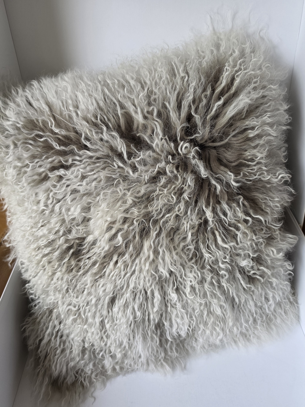 Tibetan Fur Sheepskin Throw Pillow
